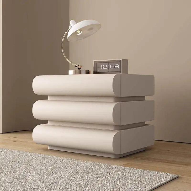 Trendy Simple Bedside Table Mid Century Modern Luxury Nordic Unique Bedside Table Cabinets Storage Muebles Home Furniture