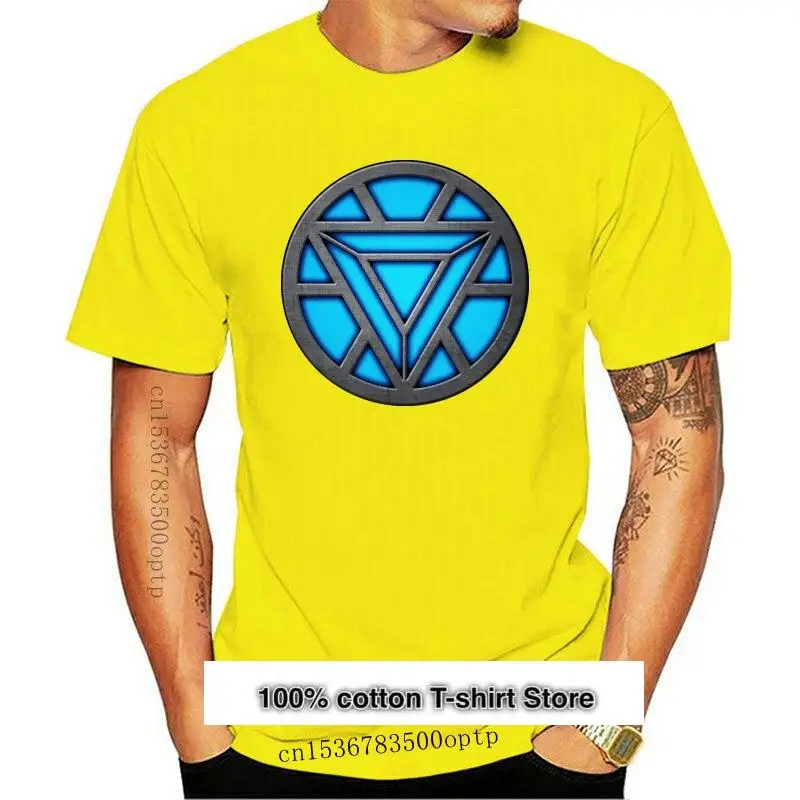 Camiseta del REACTOR de arco de pecho para hombre, camisa de TONY STARK no oficial de hierro, tallas para adultos, Nueva