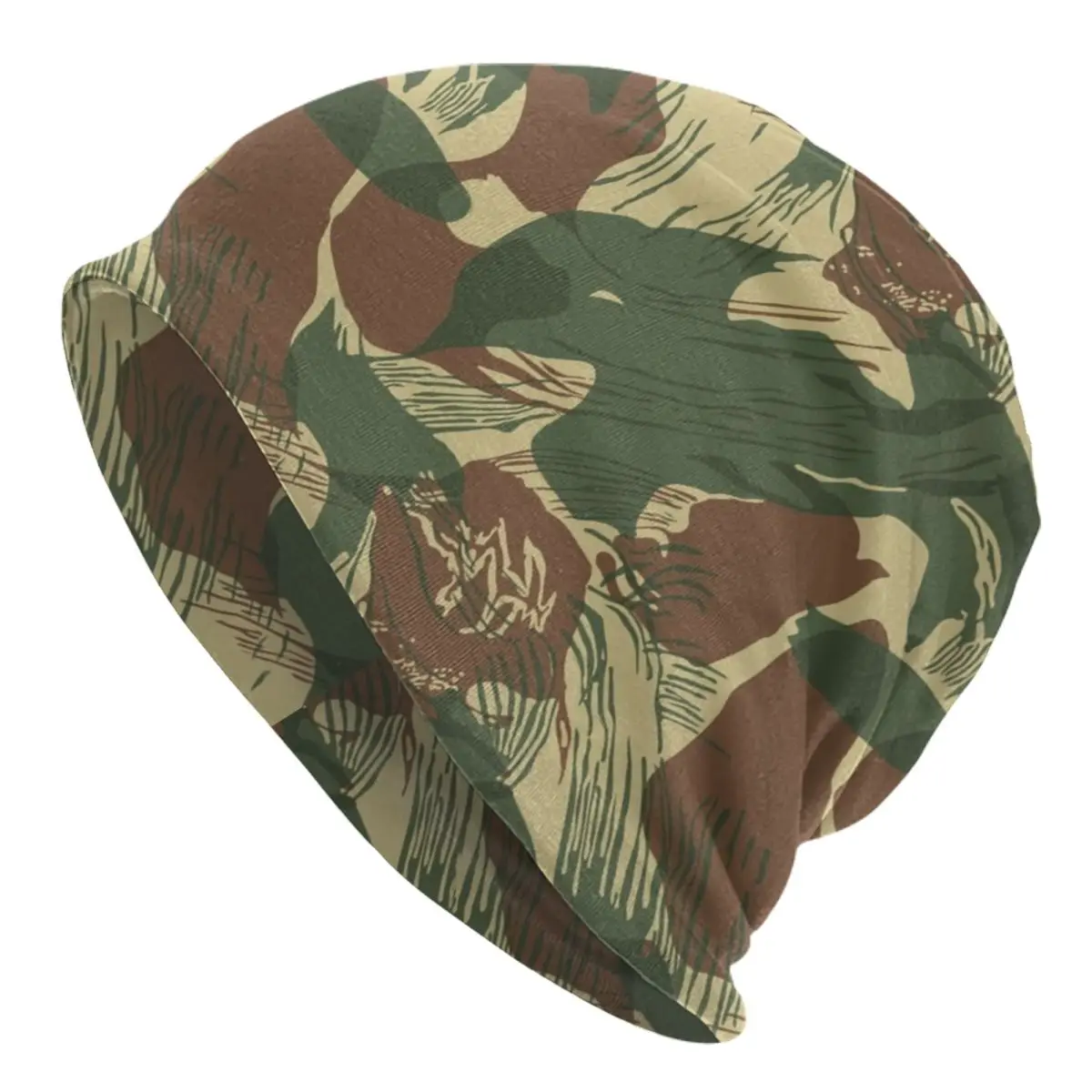 Rhodesian Brush Stroke Camouflage Men Women Adult Beanies Caps Knitting Bonnet Hat Warm Fashion Autumn Winter Skullies Hats