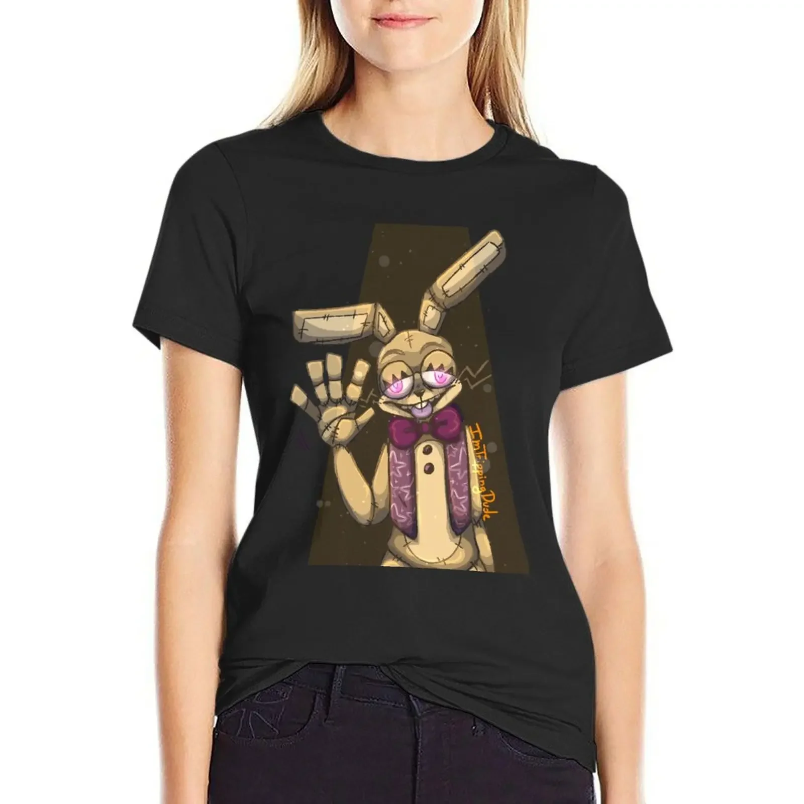 

Glitchtrap T-Shirt anime clothes cute clothes aesthetic clothes blacks summer for Women