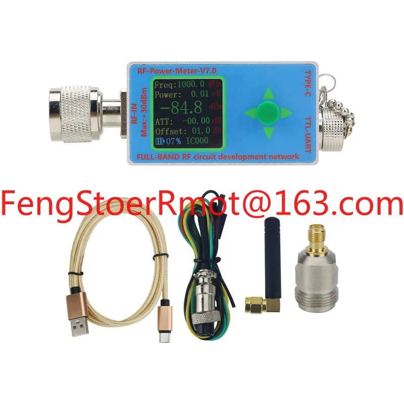 

V7.0 RF Power Meter 10GHz RF Power Meter Maximum Input Power 30dBm (1W) N-Type Connector Type-C Port