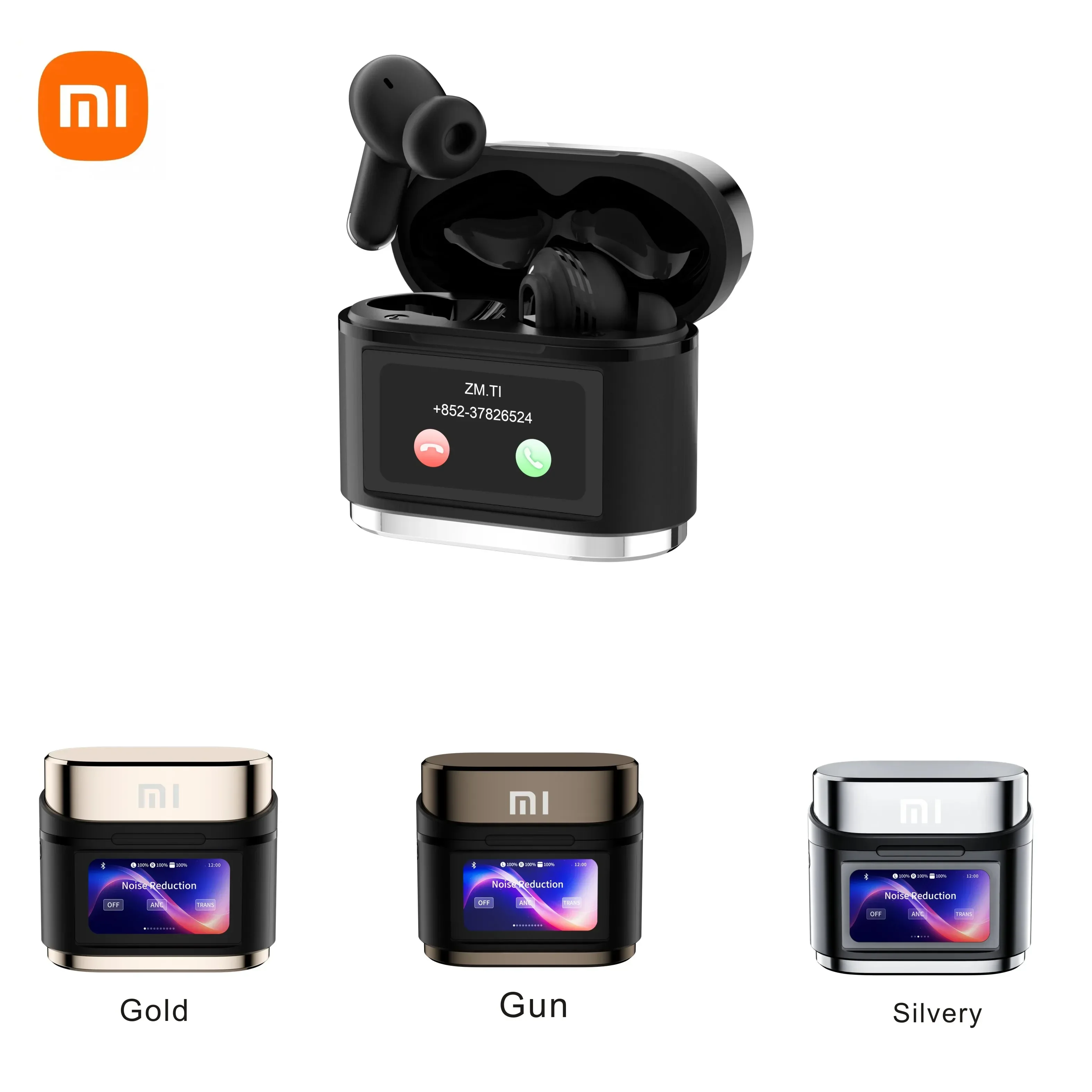 Xiaomi BD2 Earphones True Wireless ANC Noise Cancelling HiFi With LCD Touch Screen Visible Sports Waterproof Headset With Mic