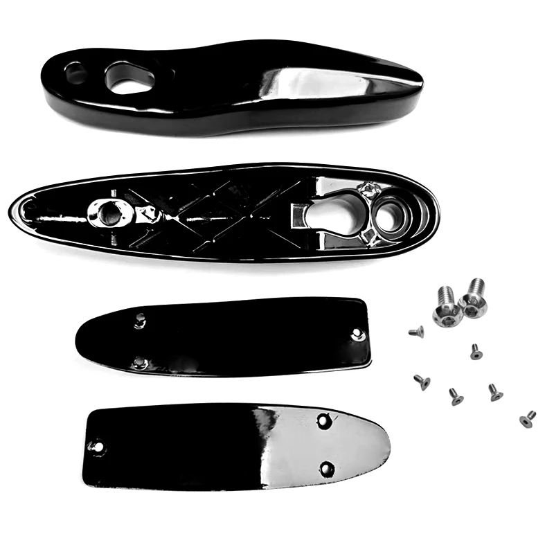 

Turn Signal Extension Holder Bracket for Harley Softail 2000-2020/Rear License Plate Relocation Kit/Aluminum/1 Set Gloss black