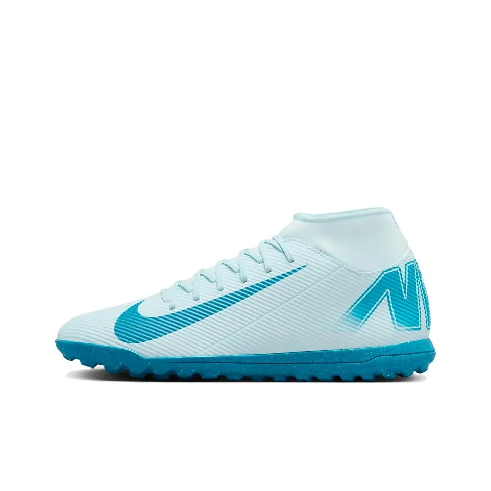 Nike Mercurial Superfly 10 Artificial Turf Slip Resistant Abrasion Resistant Soccer Shoes Men's Blue FQ8317-400