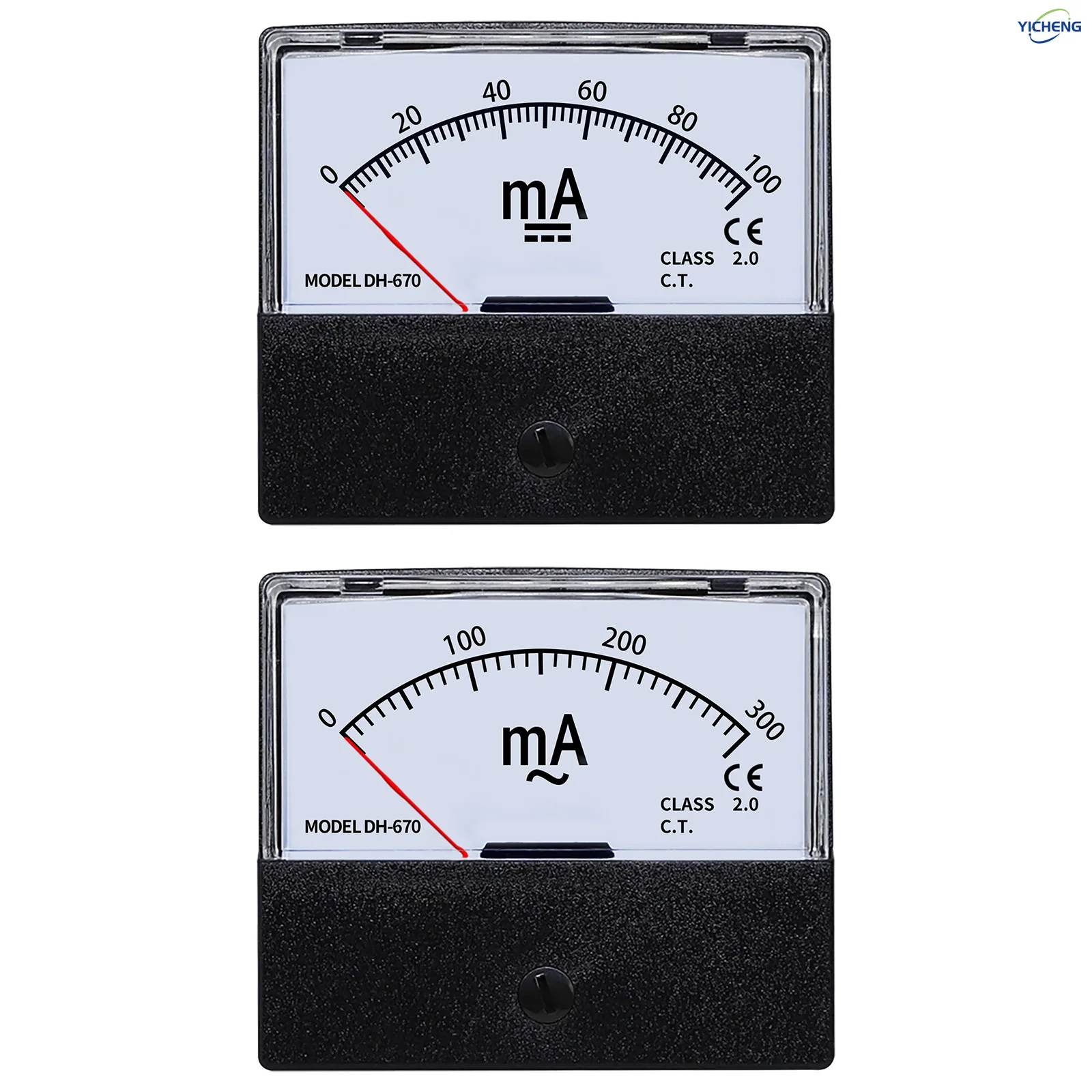 YICHENG Milliampere meter DC/AC ammeter 1mA2mA3mA5mA10mA20mA30mA50mA100mA200mA300mA500mA1000mA current test