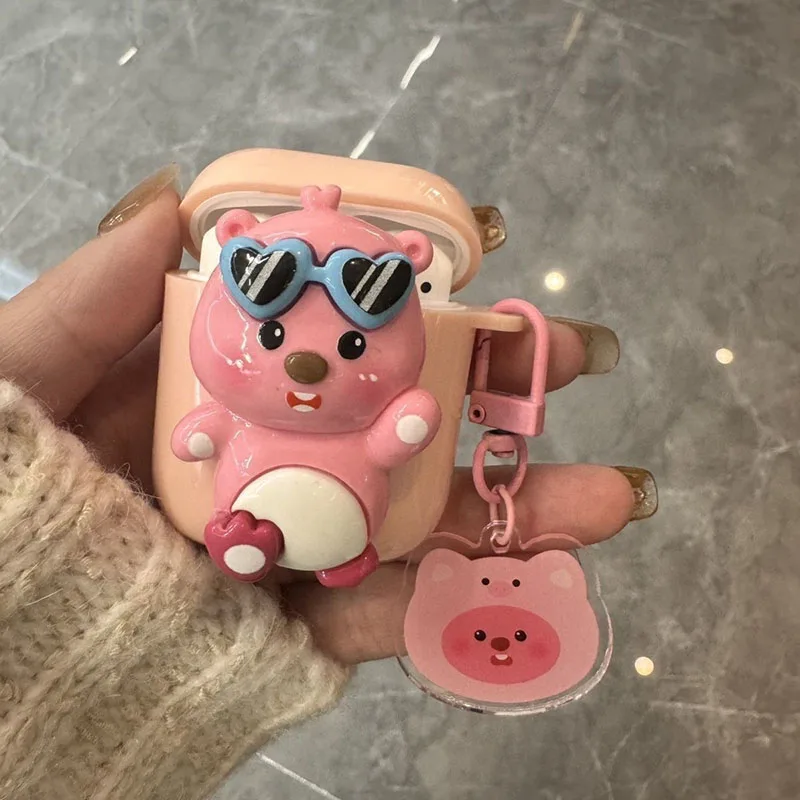 Miniso Sunglasses Zanmang Loopy  Airpods Pro Case Cartoon Airpods 1 2 3  Cute Anime Protectuve Covers Toys Girl Birthday Gifts