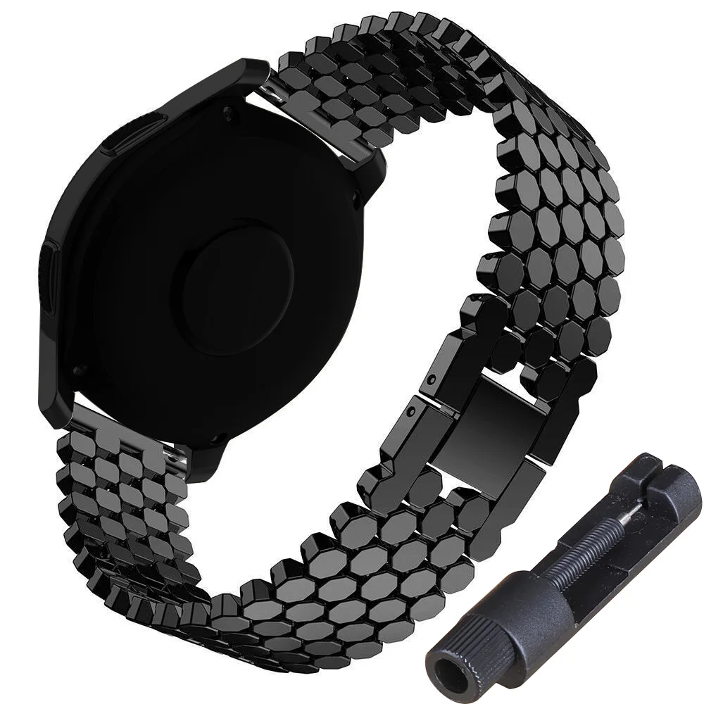 20mm 22mm Scales-Type Strap For Samsung Galaxy Watch Band 7 6 5 4 3 5Pro Classic Bracelet Huawei GT 2 3 4 5 Pro Amazfit Band