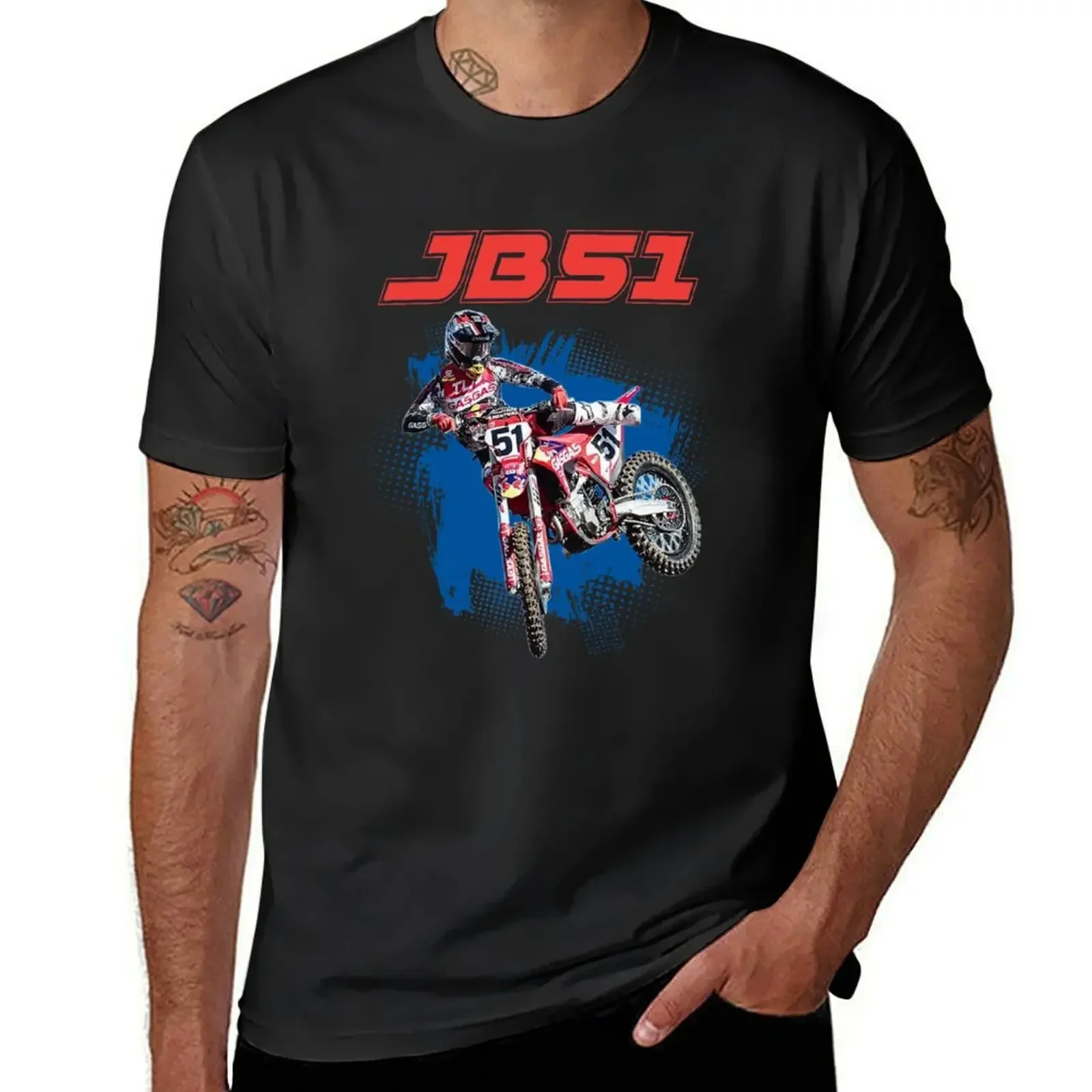 

Justin Barcia JB51 Bam Bam #51 BamBam Motocross and Supercross Champion 51 Gift Design 2021 T-Shirt hippie clothes t shirts men