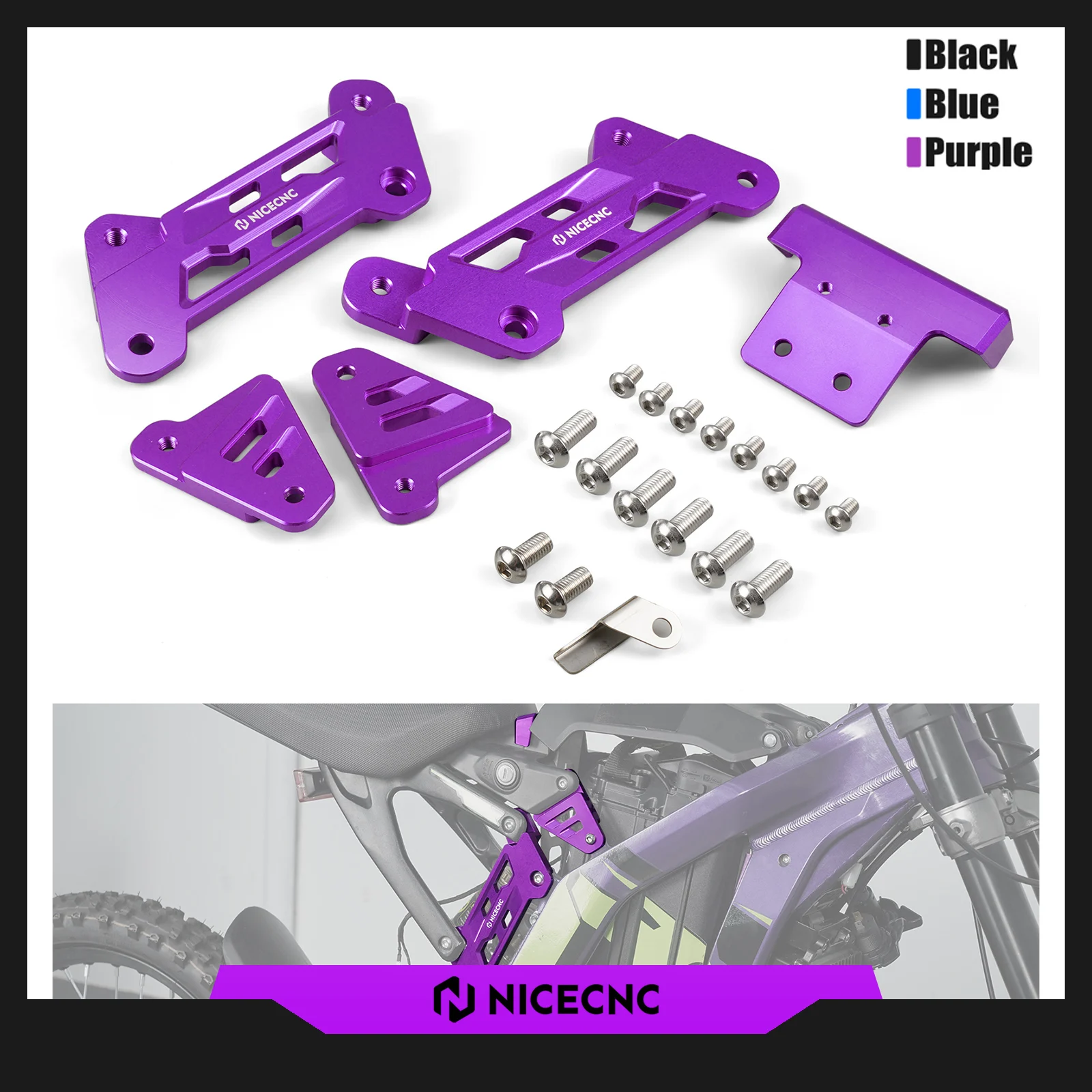 

2025 2024 2023 For Surron Light Bee X Surron Seat Riser Seat Raise Bracket Heighten 50MM Kit Aluminum For Surron Light Bee S L1E