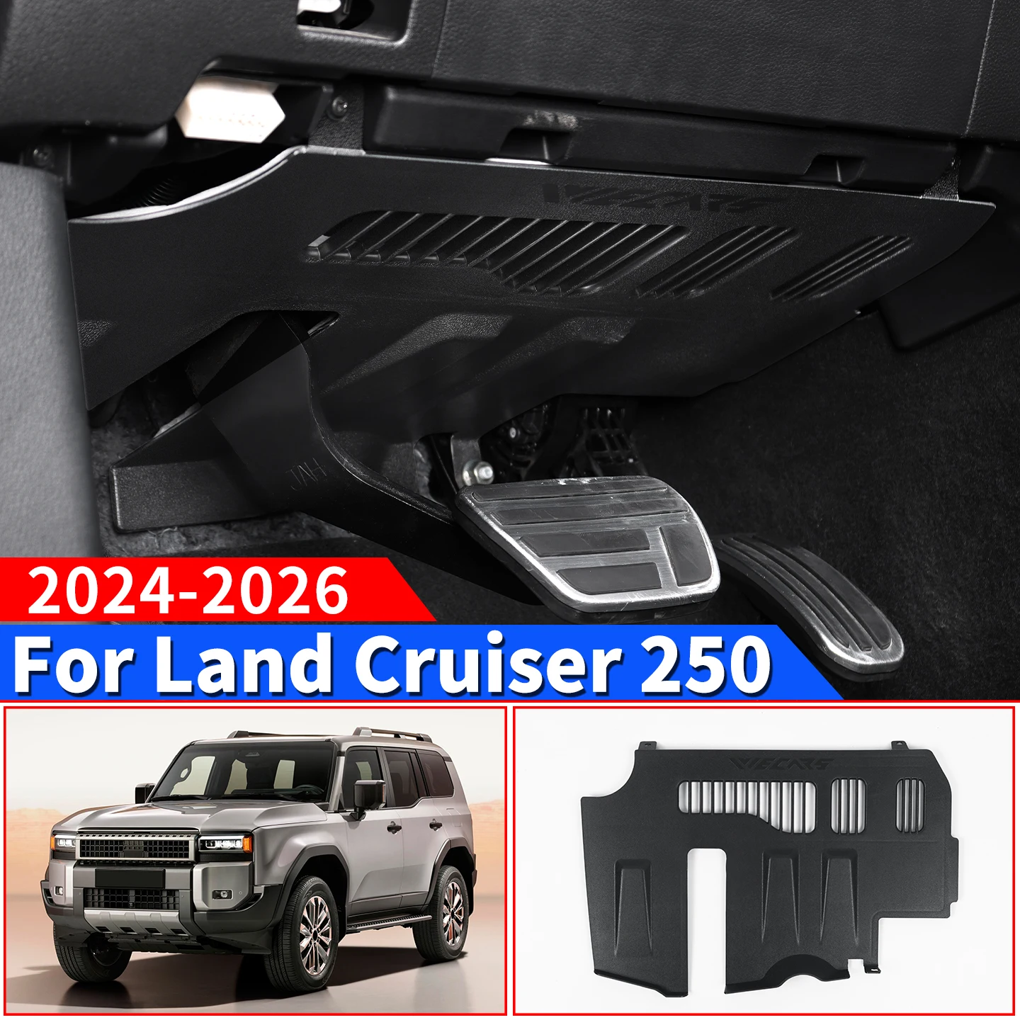For Toyota Land Cruiser Prado LC250 J250 2024-2027 Driver Side Steering Wheel Lower Cover Soundproof Panel Interior Accessories