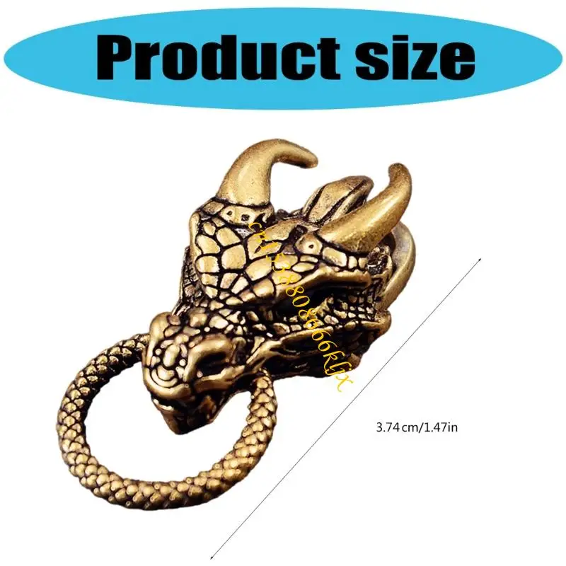 Chinese Dragon Beads for Rope Braiding and Cultural Jewelry Design Rope Braiding Gear Cultural Crafts 066C