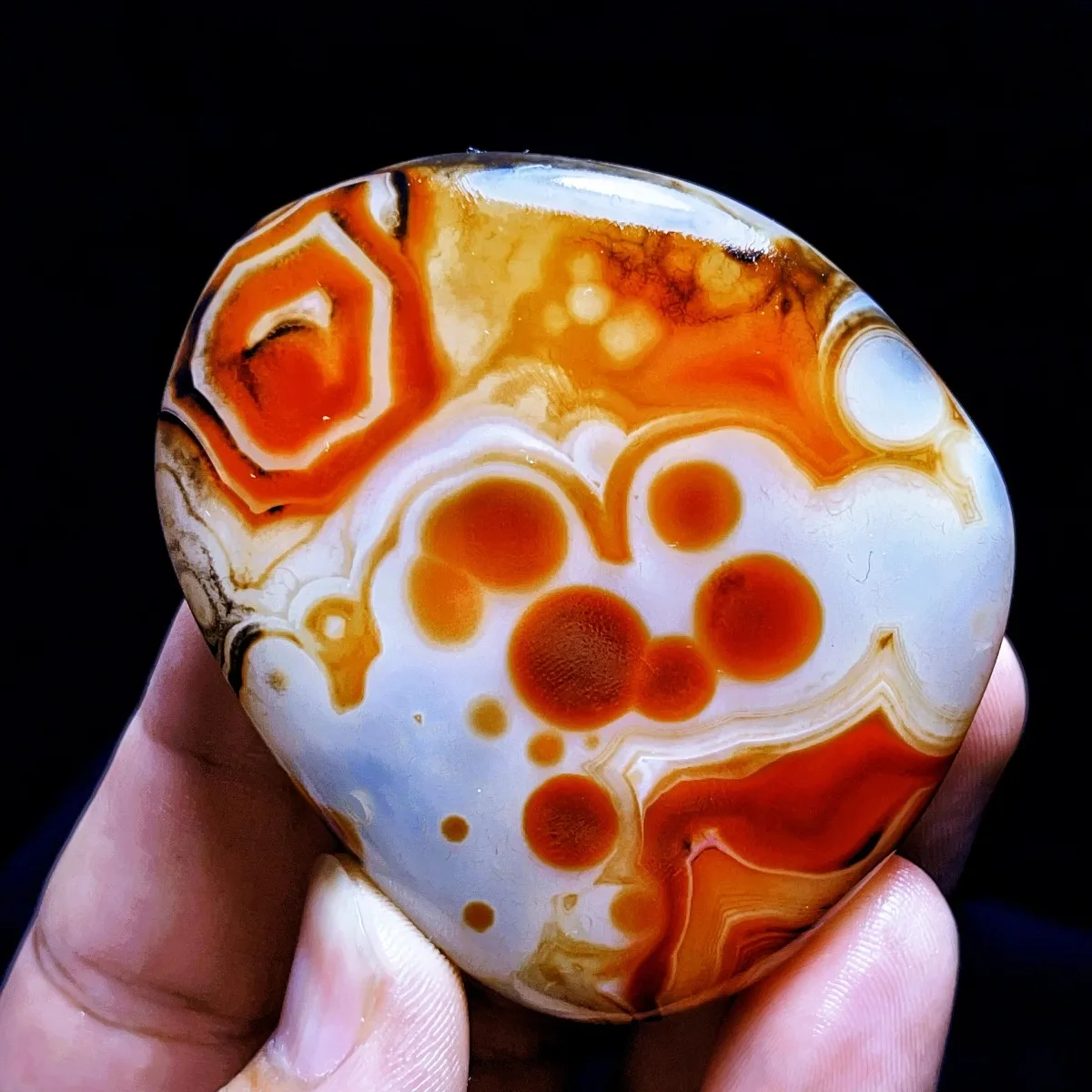 Natural Banded Agate Mountain Gem, Polished Tumbled, Loose Gemstone, Collector Gift, Crystal Collection, Table Display