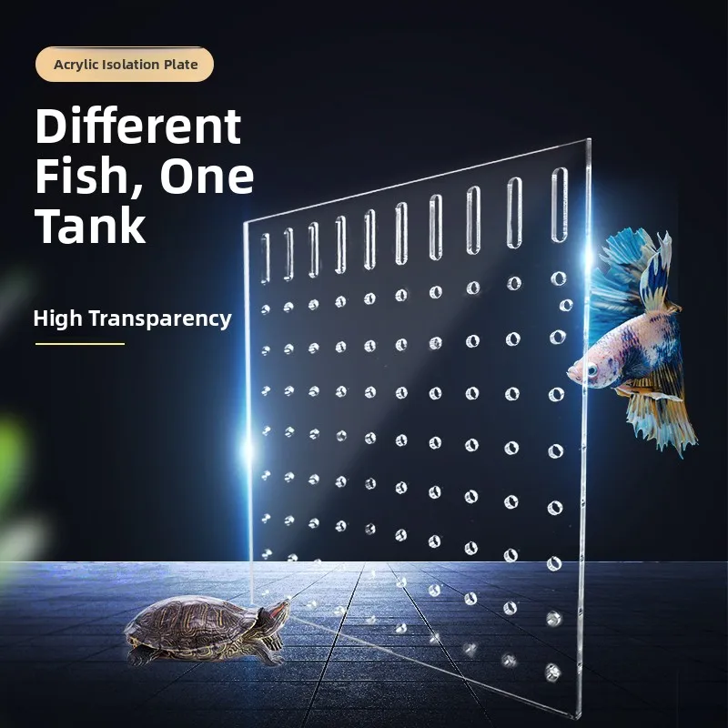 

Акриловая разделительная панель для аквариума, для разведения и изоляции мальков рыбок-клоунов, настольный аквариумный сепаратор, зоотовары