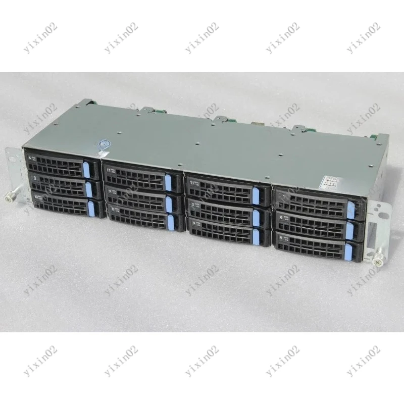 12-Bay HDD Cage for Data Center 3.5' Hot-Swap Storage Enclosure SAS SATA 8087 Interface D-Type 4-Pin Power Used