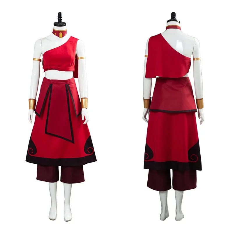 Avatar: the last Airbender Katara Cosplay Costume Women Dress Outfits Halloween Carnival Costumes