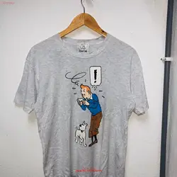 Vintage Original 90's The Adventures Of Tin Belgian Comics Series Georges Remi T Shirt long or short sleeves