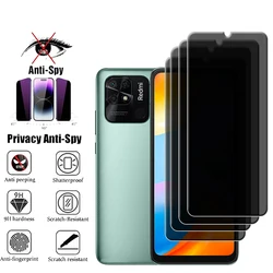 4Pcs For Xiaomi Redmi 10C Glass For Redmi 10C Screen Protector 9H HD Phone Protective Anti-Spy Privacy Tempered Glass Redmi 10C