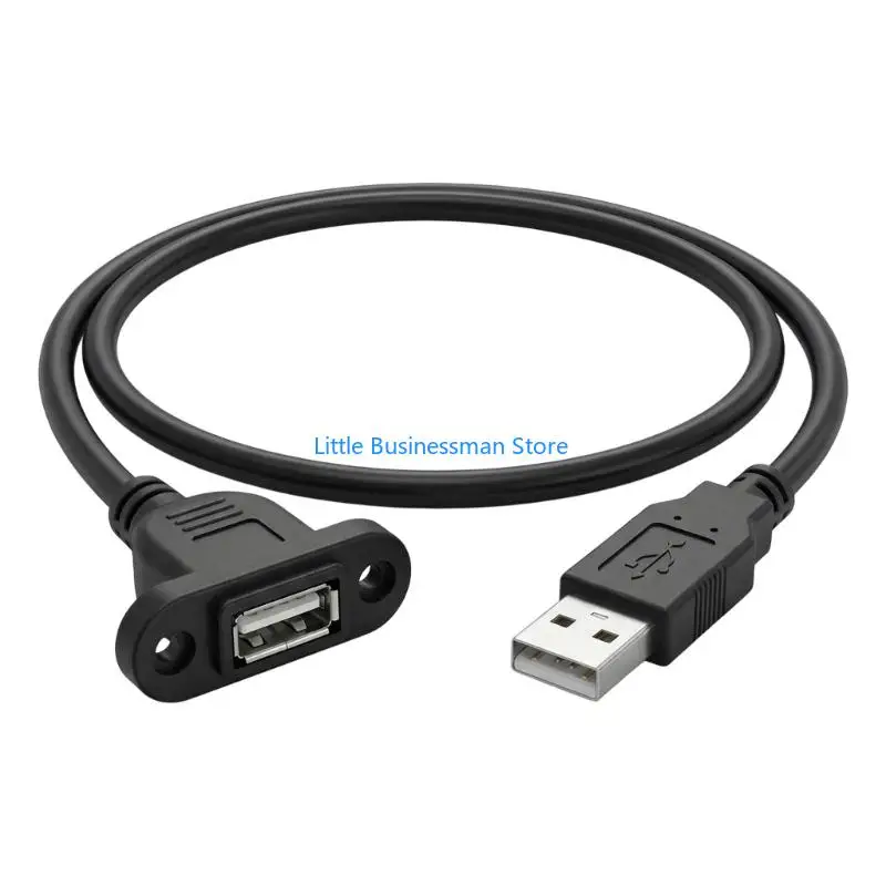 USB 2.0 Extension Cable Male to Female Cord Wire USB 2.0 Charging Port Panel Mount for Desktop Mouse Keyboard M76A