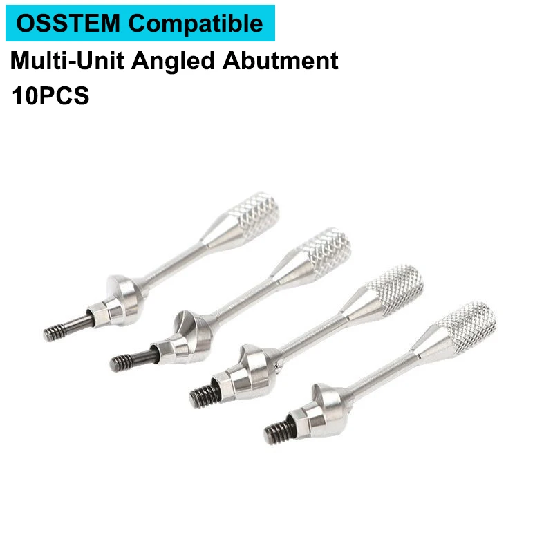 For Osstmm Multi-Unit Angled Abutment 10PCS Dental Implant Prosthetic Components for Dental Lab