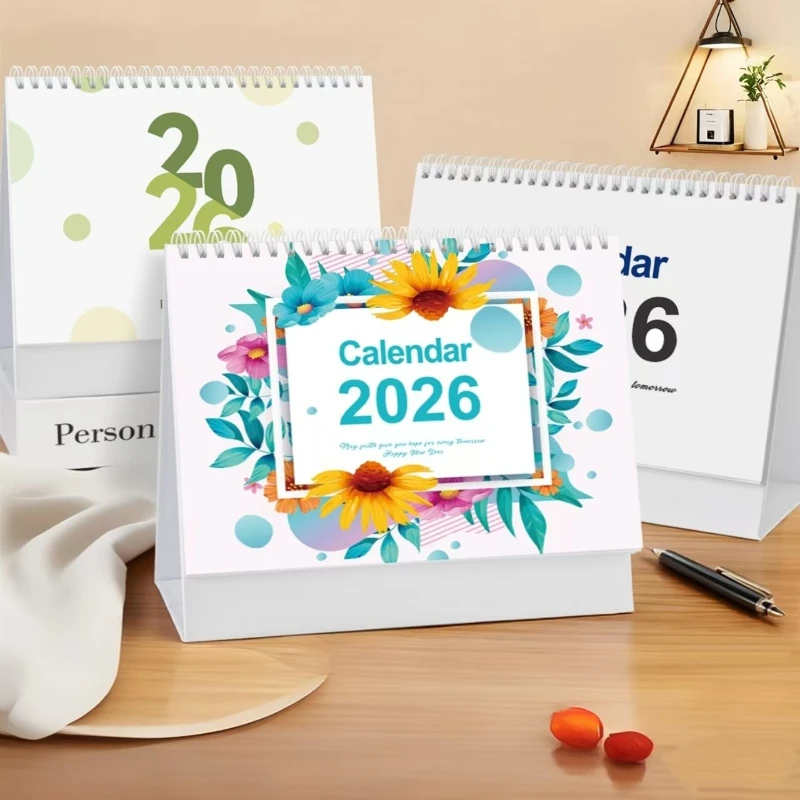

Настольный календарь на спирали 2026 — универсальный планировщик с международными праздниками и страницами для заметок. Эффективный офисный органайзер.