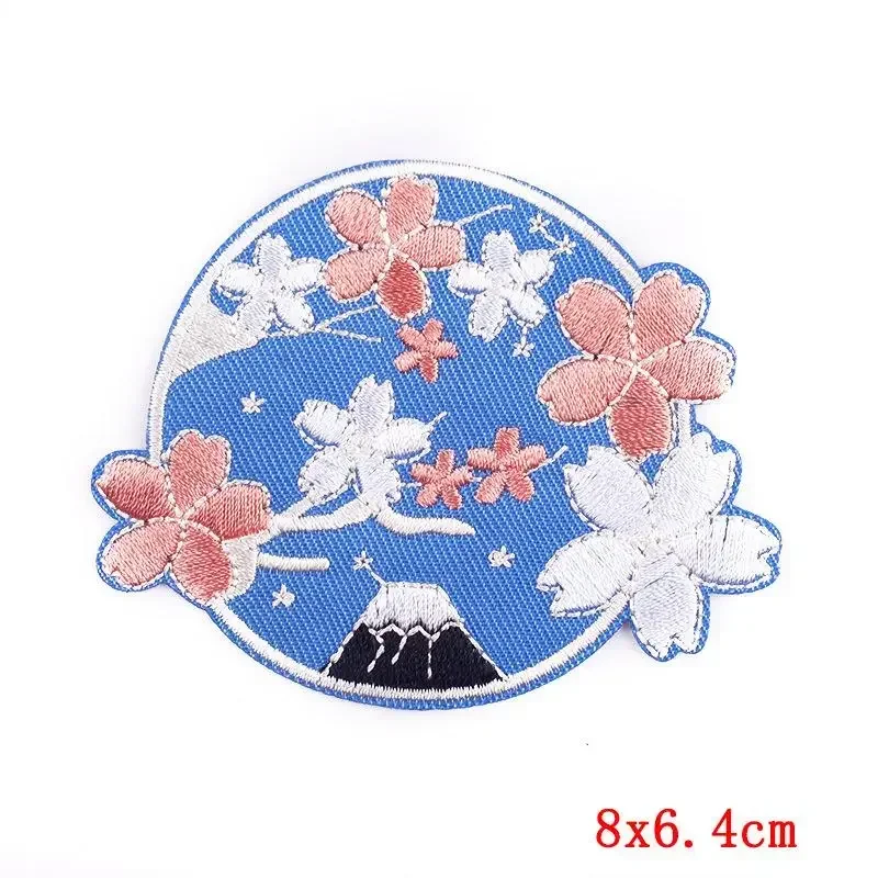 Embroidered Patch Iron On Patches for Clothing Pocket Cat Clothes Stickers Fabric Sewing Thermal Adhesive Applique Fusible