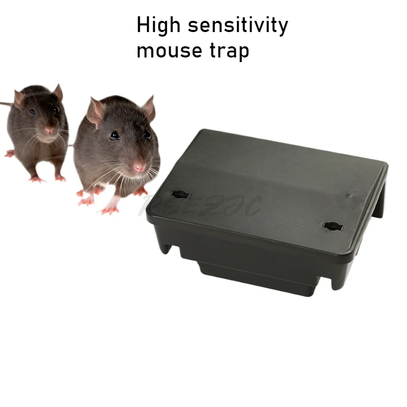 Открытый бытовой портативный пластиковый ящик для ловли крыс и приманки для кормления с замком, высокочувствительная ловушка для мыши