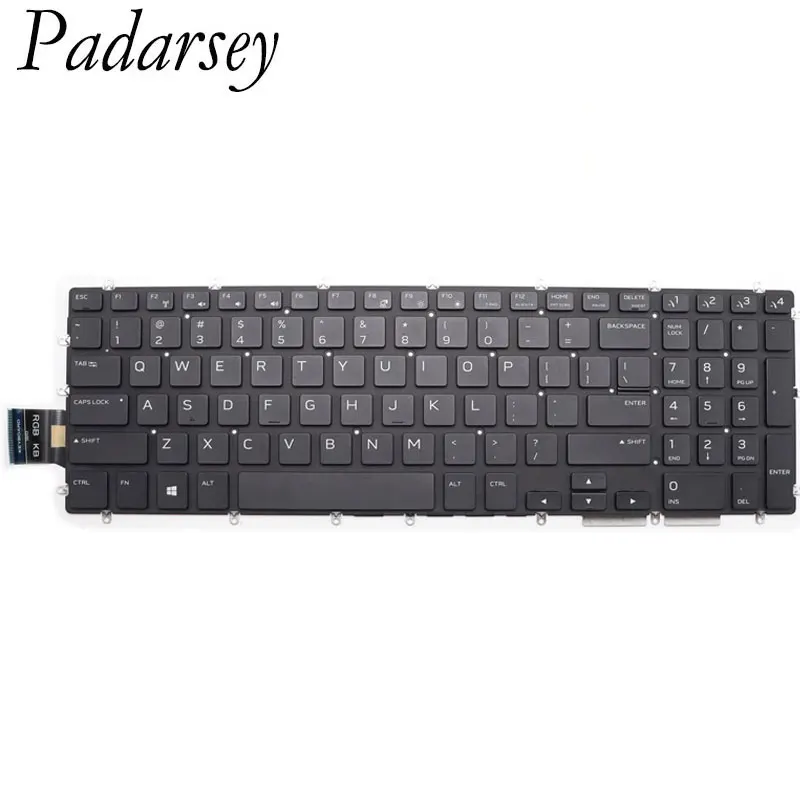 Новая клавиатура Padarsey для ноутбука Dell Alienware M15 R1 M17 R1 2019 3D7NN 03D7NN P79F P79F001 с подсветкой US