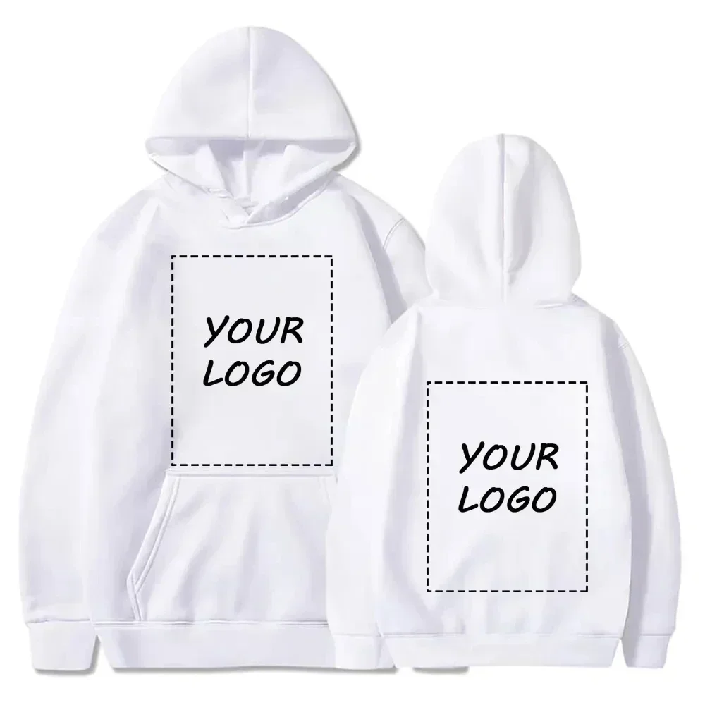 Student Casual Custom Printed Text DIY Hoodies 2024 Customized Logo Hoody Custom Long Sleeve Hoodie Text Logo Sweatshirt