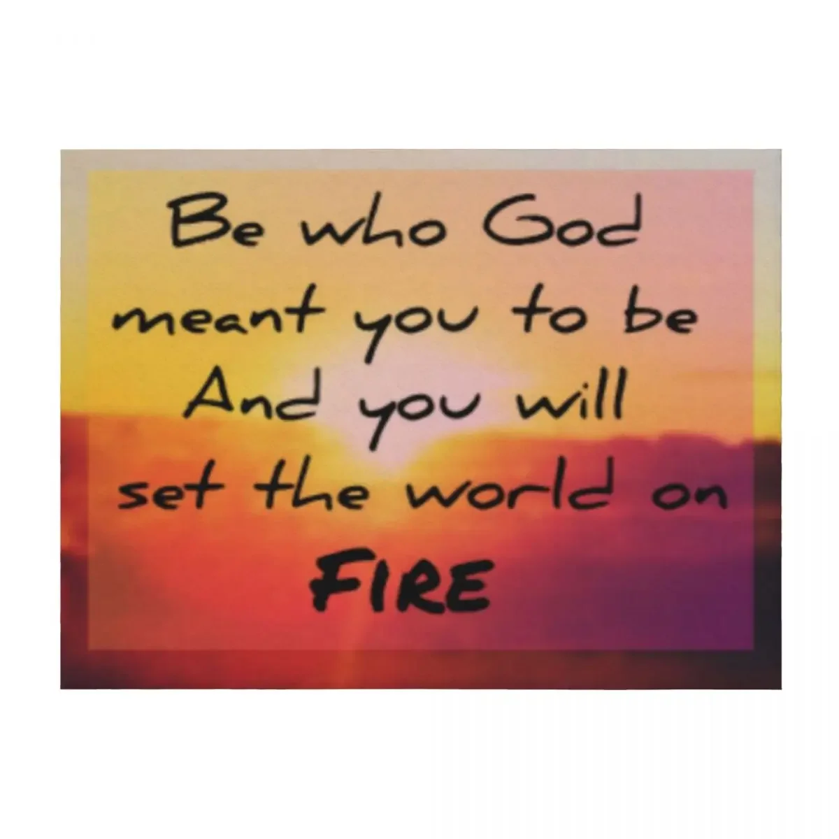 

Be who God meant you to be and you will set the world on fire - Catherine of Siena Throw Blanket warm for winter Baby Blankets