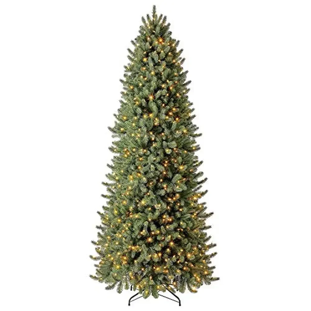 9ft Pre-Lit Vermont Spruce Xmas Tree Remote-Control Color-Change LEDs