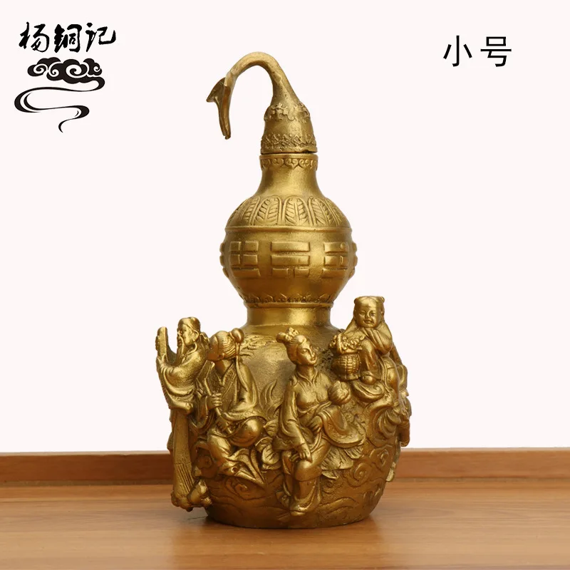 , Copper Ornament, Home Living Room Craft, Eight Immortals Gourd