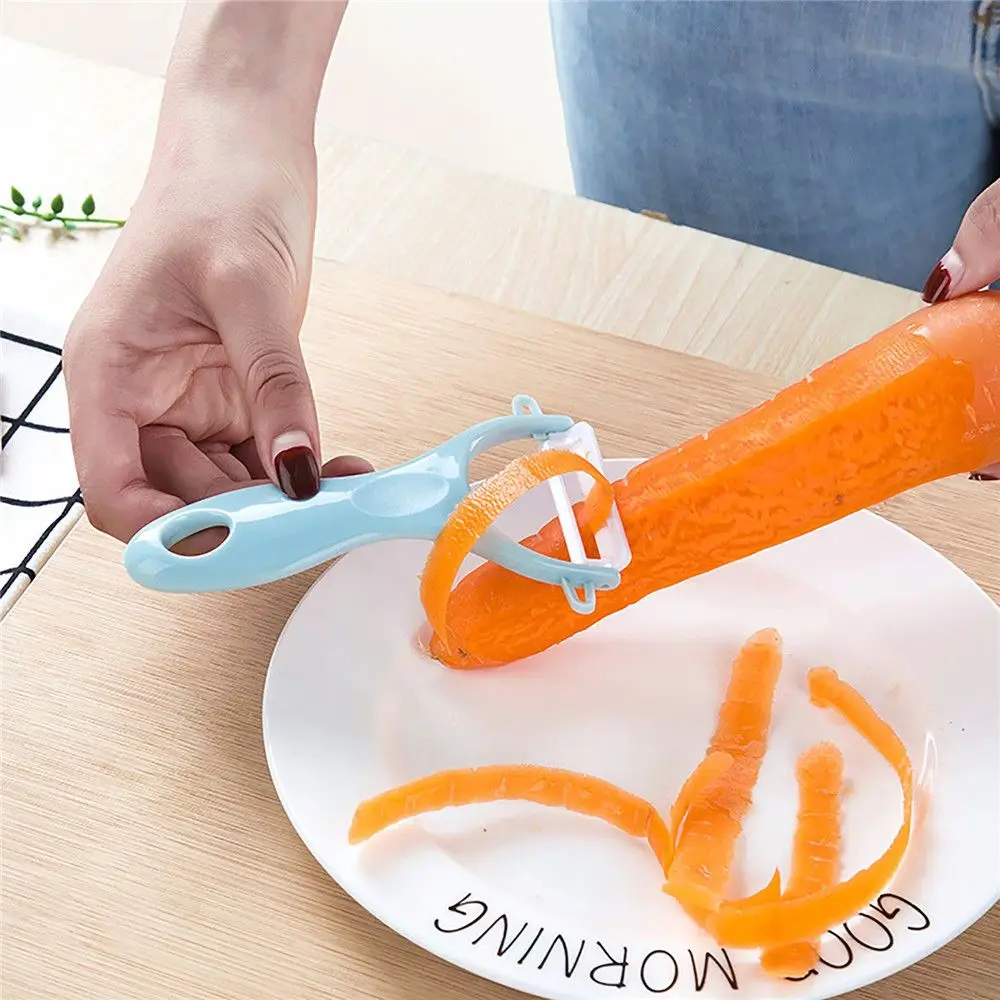 Home & Living Ceramic Fruit &Vegetable Tool Stainless Steel Cucumber Slicer Planer Potato Peeler