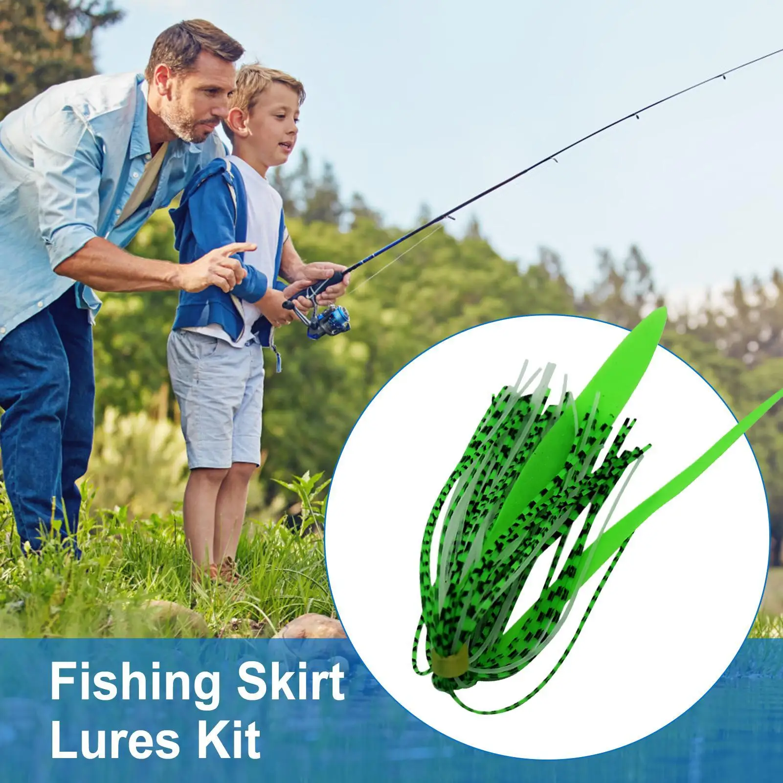 الرقص الصيد السحر 10-حزمة سيليكون سبينر الطعم التنانير الأسماك اكسسوارات لمياه البحر باس أصدقاء الأسرة الصغيرة في الهواء الطلق