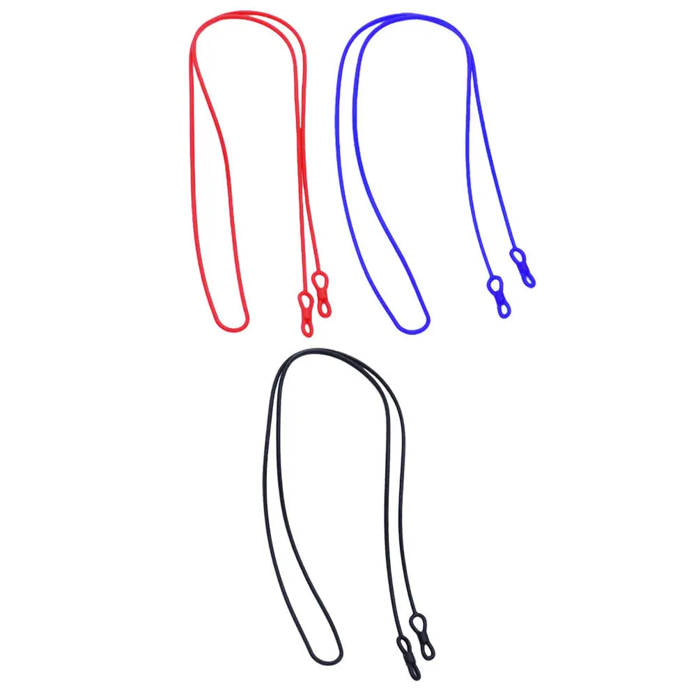 

3Pcs Flexible Silicone Glasses Lanyard Eyeglass Holder for Men Women Neck Chain Anti-Lost Sporty Stylish Wear-Resistant