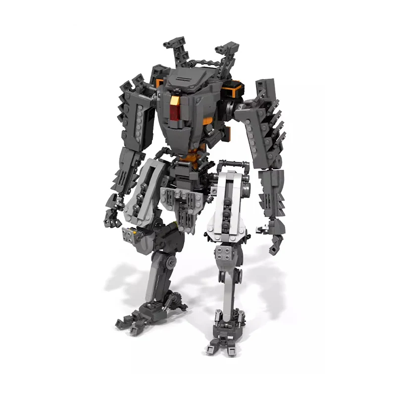 MOC Mecha Series Dark Gray Building Block Robot DIY Model Puzzle Collection Experts Brick Toys Education for Children Xmas Gifts