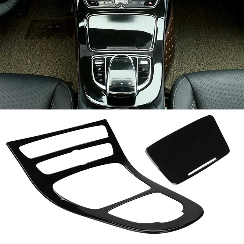 Console Gear Panel Frame Console Gear Shift Panel Cover Trim For Mercedes Benz E-Class W213 2016 2017 2018 2019