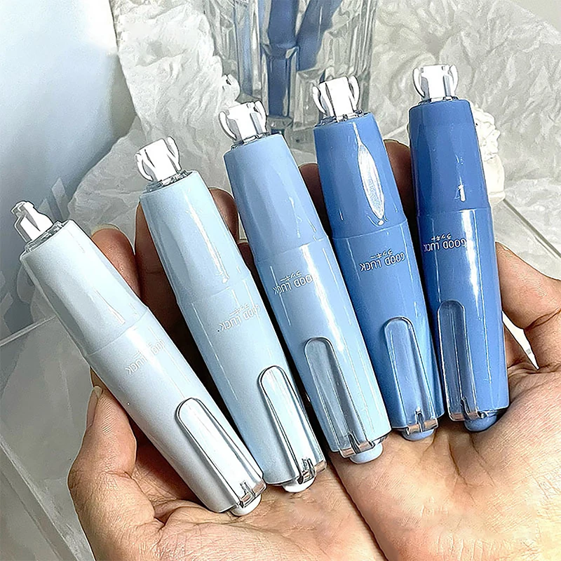 เทปลบคำผิดแบบสีไล่ระดับสี1ชิ้นเครื่องมือบราดันทรงปากกาเครื่องมือเครื่องเขียนเกาหลีเครื่องใช้สำนักงาน