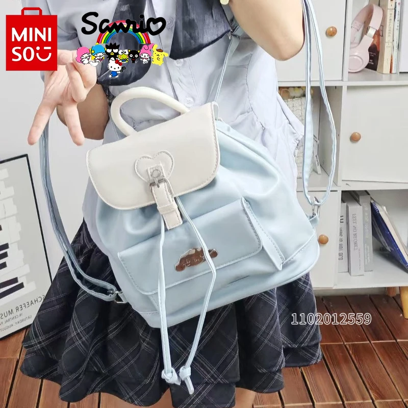 Sanrio New Mini Backpack Luxury Brand Fashion Casual Women's Backpack Cartoon Cute Drawstring Girl Backpack High Quality
