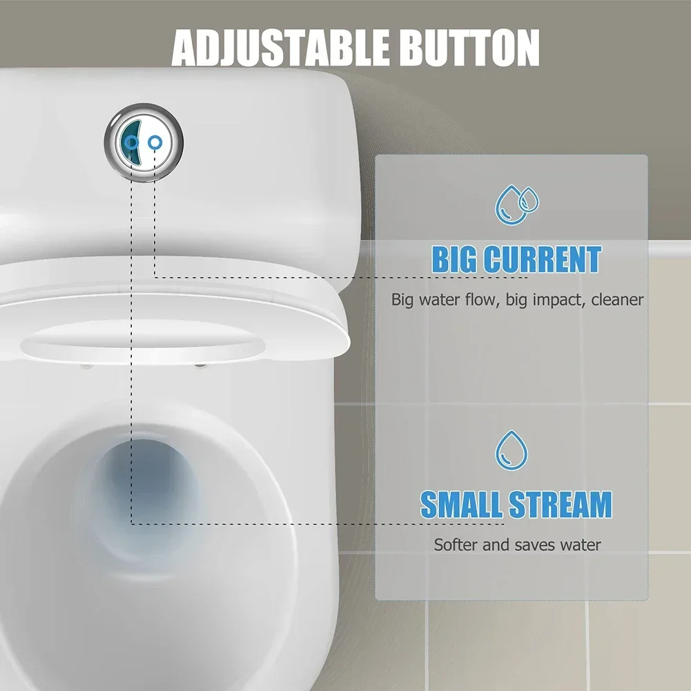 1pc Flush Toilet Button Toilet Flush Switch For Cistern Tank Toilet Flushing Water Saving Button