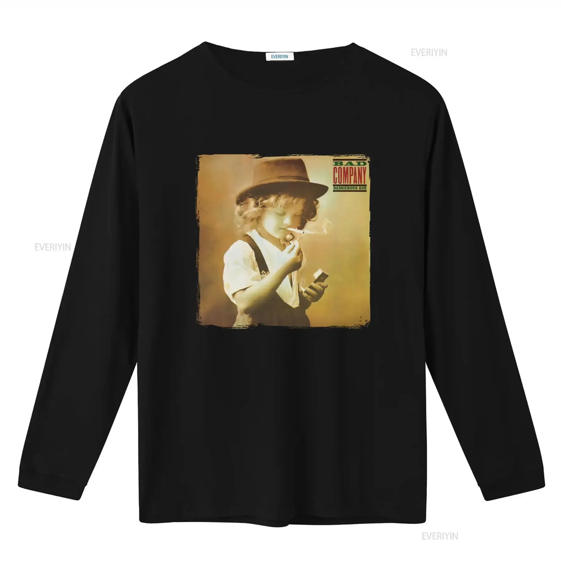 Dangerous Age Bad Company Vintage Rock Band T Shirt Classic Design for Enthusiasts vintage Washed Casual Versatile homme