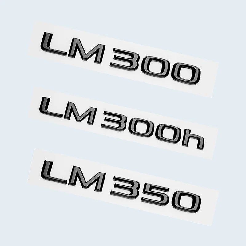 

Glossy Black Logo 3D ABS Letters Number LM300 LM350 LM300h HYBRID Emblem Sticker For Lexus Car Trunk Badge Accessorie
