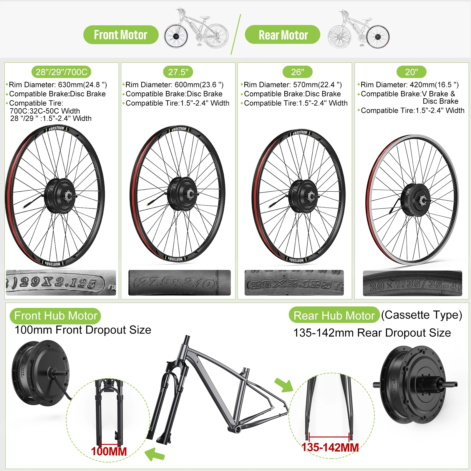 Bafang 48V 500W Front Rear Hub Motor Brushless Gear Bicycle Electric Bike Conversion Kit 20-29 Inch 700C Wheel Drive Engine - AliExpress 18 Bafang 48V 500W Front Rear Hub Motor Brushless Gear Bicycle Electric Bike Conversion Kit 20-29 Inch 700C Wheel Drive Engine - AliExpress 18
