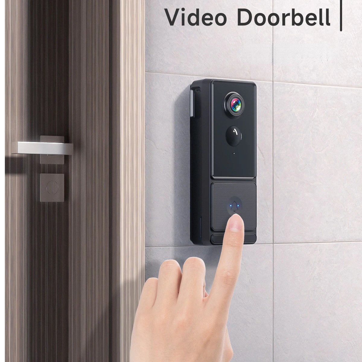 Smart Home Wireless WIFI Video Doorbell IP65 Waterproof Voice Intercom Mobile Phone Remote Monitoring Alarm PIR Motion Detection
