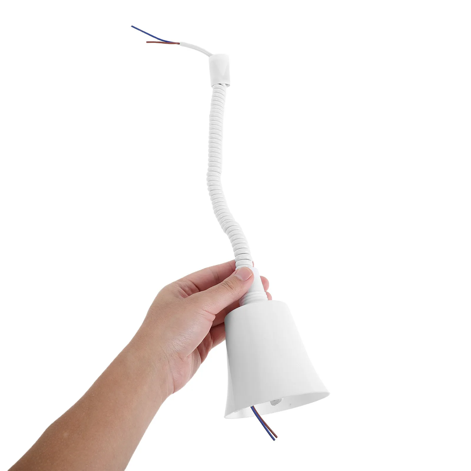 

Подвесной светильник E27 с двумя жилами, выдвижным шнуром и регулируемой высотой, пружинный кабель, для дома и столовой