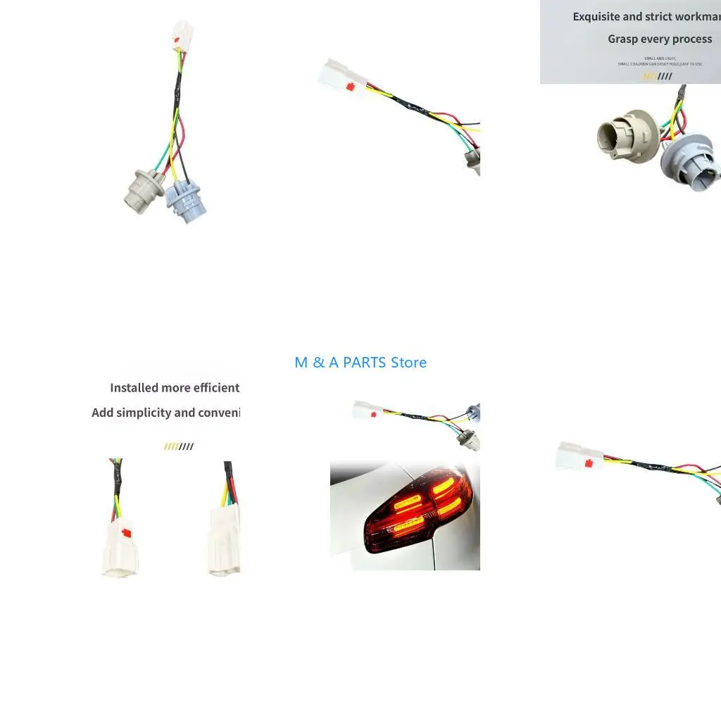 U1JF Car Rear Lamp Bulb Socket Harness 92451-4C500 Resistant To Extreme Conditions
