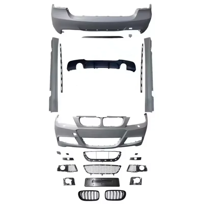 

Newfashioned for E90 Accessories M Tech BodyKit for 3series LCI Facelift M Sport E90 Front Bumper Rear Bumper BodyKit