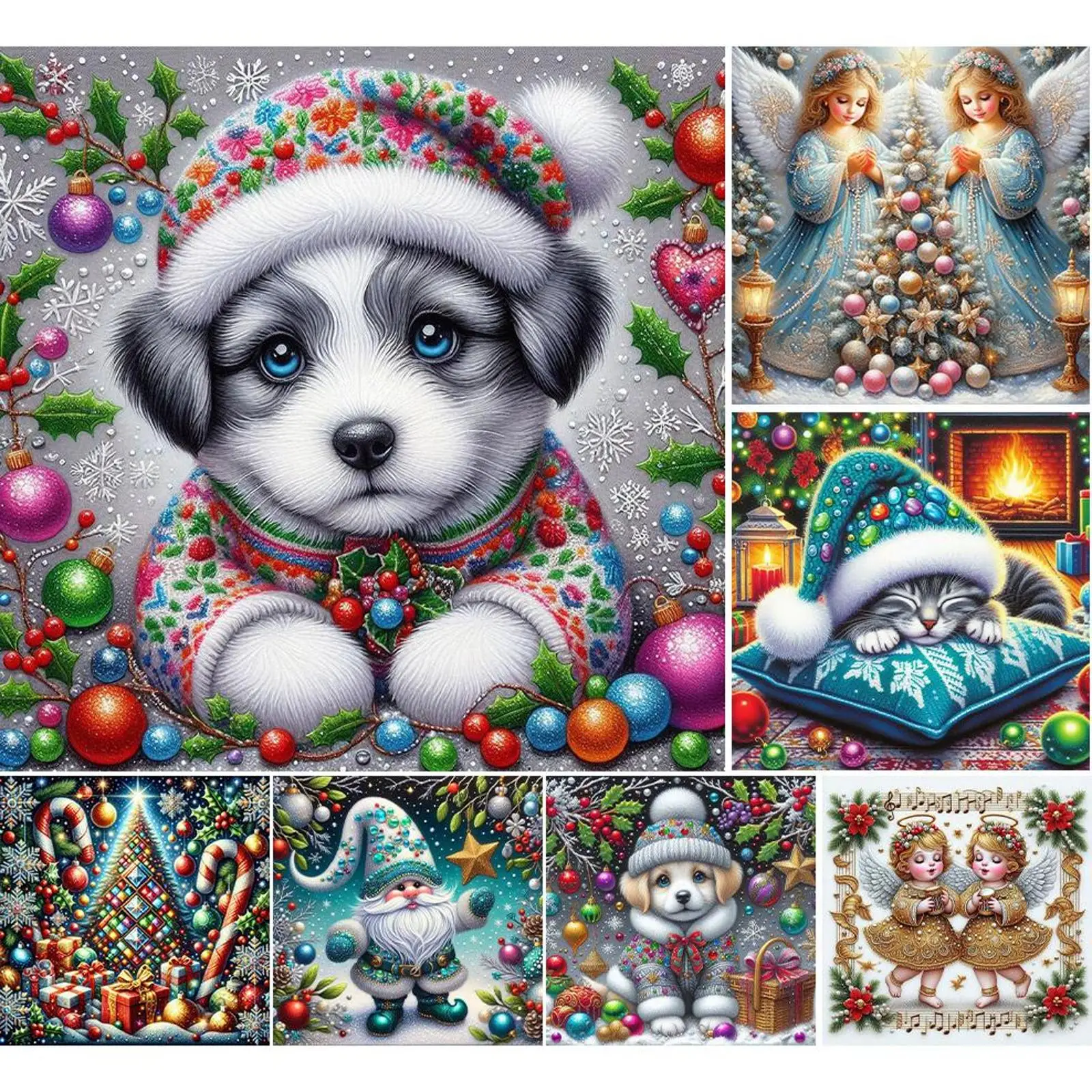 

5D DIY Full Round Drill Diamond Painting Xmas Kit Home Decor Art Craft 40x40cm