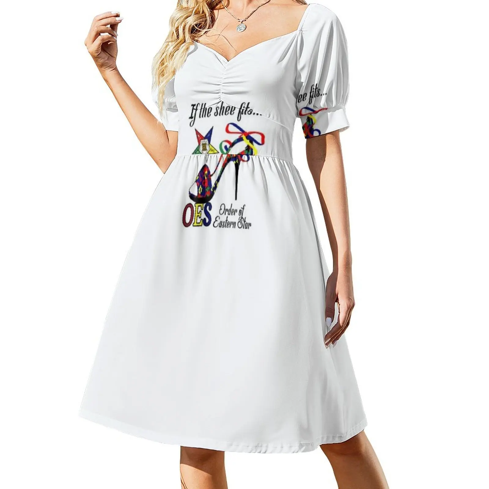 مضحك Oes Order Of The Eastern Star Logo Sistars If فستان على الطراز الكوري للنساء فستان كاجوال أنيق للحفلات أو الارتداء اليومي
