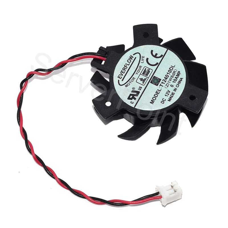 Free Shipping  EVERFLOW T124010DL DC12V 0.1A Two Lines Cooling Fan