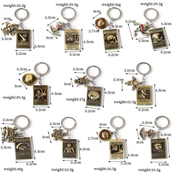 Cartoon One Piece Figure Luffy Zoro Chopper Sanji Ace Nami Nico Robin Law Metal Keychain Kids Fans Charm Toys Xmas Gift Decor